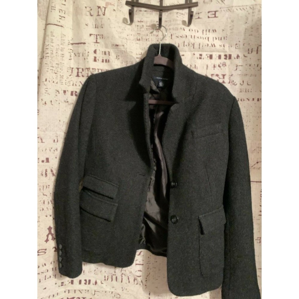 Tommy Hilfiger Women's Gray Coat Peacoat  Size M